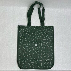 LULULEMON Large Green Reusable Shopping Tote Bag